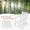 Outdoor Durable Patio Acacia Wood Adirondack Lounge Armchair