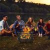 Outdoor Patio Garden Beach Camping Bonfire Party Fire Pit With BBQ Grill