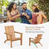 Outdoor Durable Patio Acacia Wood Adirondack Lounge Armchair