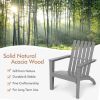 Outdoor Durable Patio Acacia Wood Adirondack Lounge Armchair