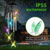 Solar Wind Chime Lights Butterfly Lamp 7 Color Changing String Lights