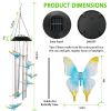 Solar Wind Chime Lights Butterfly Lamp 7 Color Changing String Lights