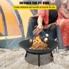 Outdoor Recreation Dinning Barbeque 2-in-1 Heating & BBQ Fire Pit