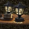 Garden & Patio Landscape Decoration Lighting Solar Post Lights 2 Pcs Set