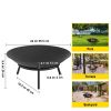 Outdoor Recreation Dinning Barbeque 2-in-1 Heating & BBQ Fire Pit