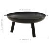 Fire Pit 35.8"x32.1"x15.7" Steel