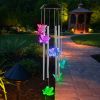 Solar Wind Chime Lights Butterfly Lamp 7 Color Changing String Lights