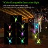 Solar Wind Chime Lights Butterfly Lamp 7 Color Changing String Lights