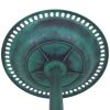 New Design Outdoor Garden Green Pedestal Bird Bath Feeder