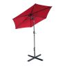 Outdoor Patio Umbrella Table Market Umbrella with Push Button Tilt and 360 Degree Rotation crank for Garden, Deck, Backyard, Pool XH