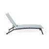 Upland 77" Long Reclining Single Chaise, Adjustable Patio Chaise Lounge, Outdoor Folding Lounge Recliner Chairs w/Adjustable Backrest