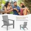 Outdoor Durable Patio Acacia Wood Adirondack Lounge Armchair