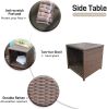 Casual 3 Piece Patio Furniture Set  with Storage Coffee Table