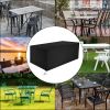 210D Oxford Cloth Outdoor Furniture Dust Cover Rain Cover Outdoor Table And Chair Cover Black YJ